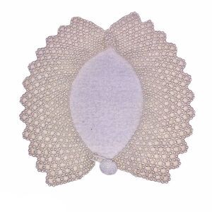 Vintage Ruth Bader Ginsburg RBG Victorian Beaded Collar Bib Necklace Cream